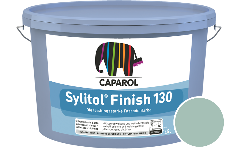 Caparol Sylitol Finish 130 7,5L Silikat-Fassadenfarbe / Getnt im Farbton Patina 80