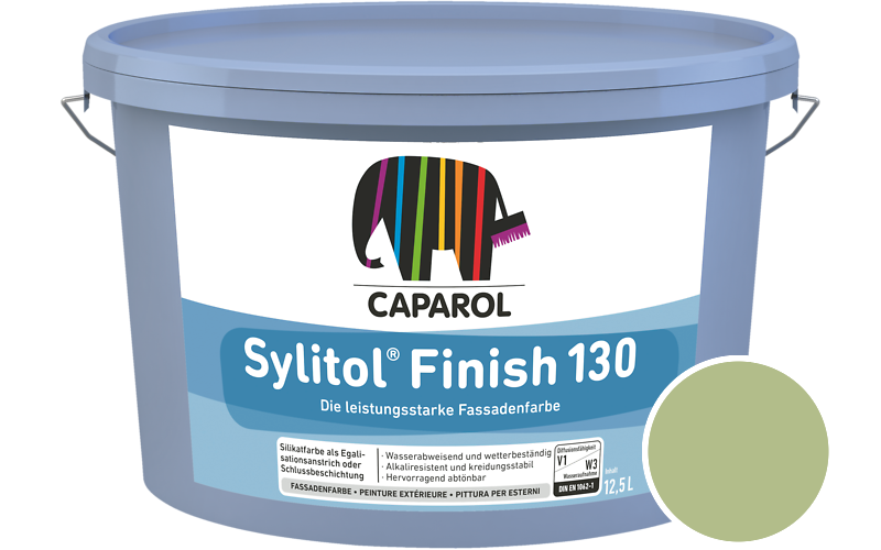 Caparol Sylitol Finish 130 7,5L Silikat-Fassadenfarbe / Getnt im Farbton Pinie 80