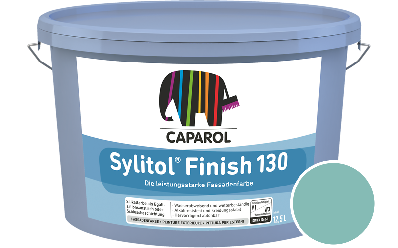 Caparol Sylitol Finish 130 7,5L Silikat-Fassadenfarbe / Get�nt im Farbton RAL 6027 Lichtgr�n