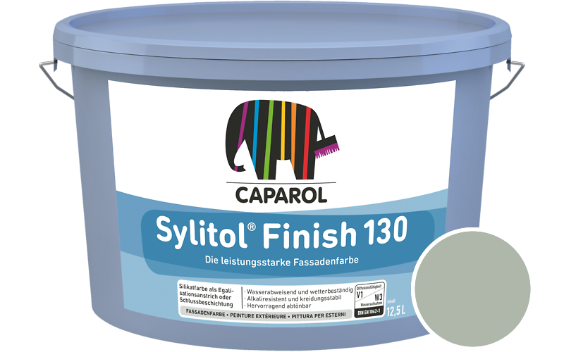 Caparol Sylitol Finish 130 12,5L Silikat-Fassadenfarbe / Getnt im Farbton Salbei 13