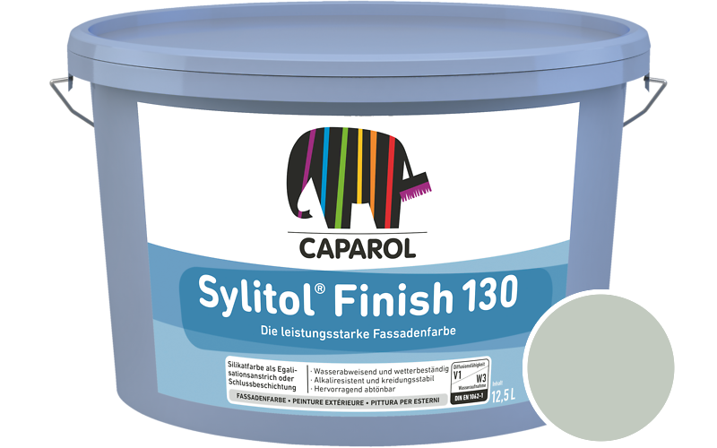 Caparol Sylitol Finish 130 7,5L Silikat-Fassadenfarbe / Getnt im Farbton Salbei 14