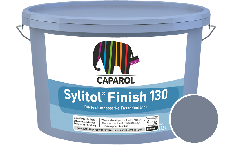 Caparol Sylitol Finish 130 7,5L Silikat-Fassadenfarbe / Getnt im Farbton Saphir 45