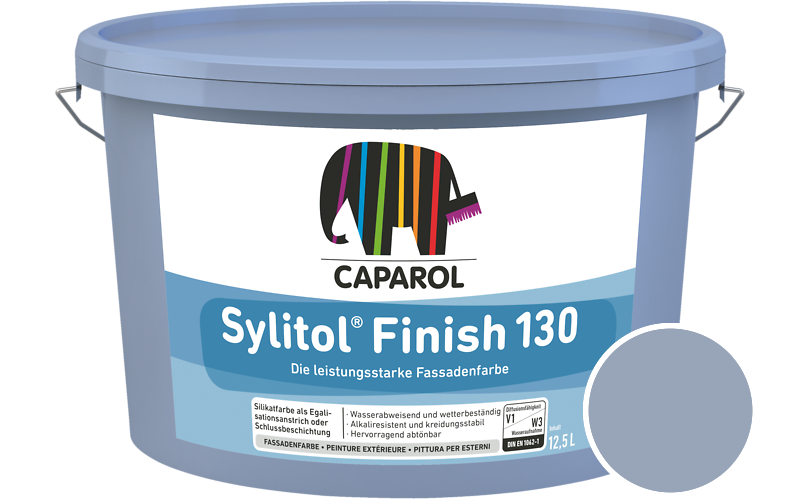 Caparol Sylitol Finish 130 7,5L Silikat-Fassadenfarbe / Get�nt im Farbton Saphir 80