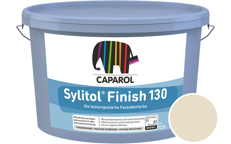 Caparol Sylitol Finish 130 7,5L Silikat-Fassadenfarbe / Getnt im Farbton Savanne 16