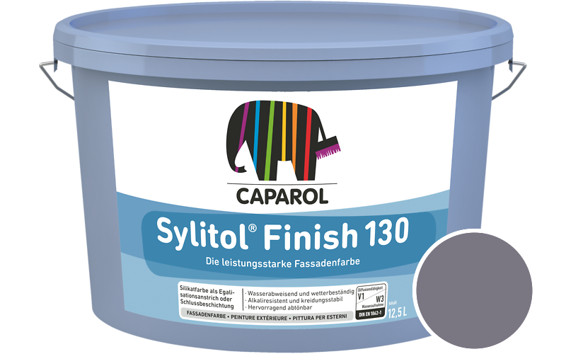 Caparol Sylitol Finish 130 7,5L Silikat-Fassadenfarbe / Getnt im Farbton Velvet 15