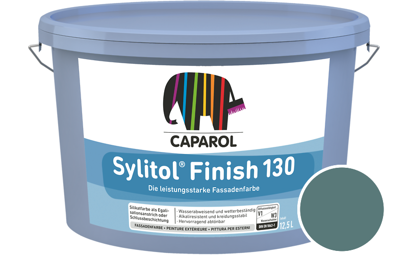 Caparol Sylitol Finish 130 12,5L Silikat-Fassadenfarbe / Getnt im Farbton Verona 100