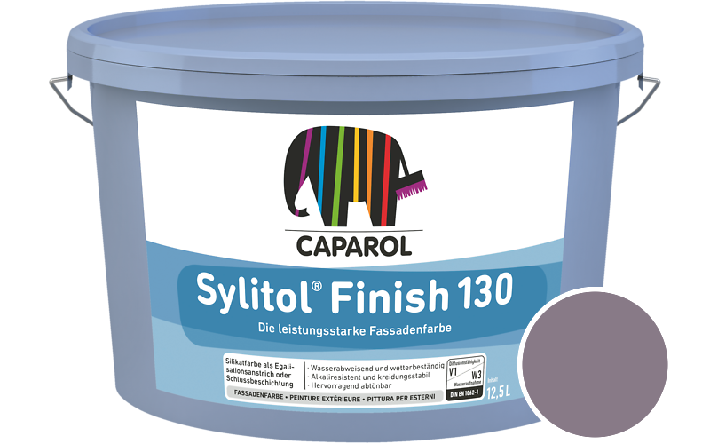 Caparol Sylitol Finish 130 7,5L Silikat-Fassadenfarbe / Getnt im Farbton Viola 40