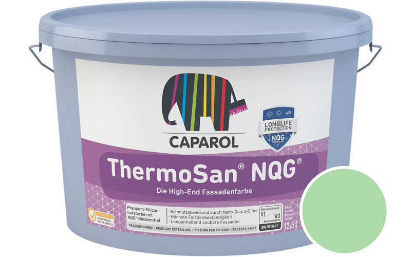 Caparol ThermoSan NQG 7,5L Fassadenfarbe / Getnt im Farbton Agave 105