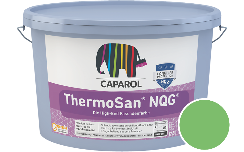 Caparol ThermoSan NQG 12,5L Fassadenfarbe / Getnt im Farbton Agave 135