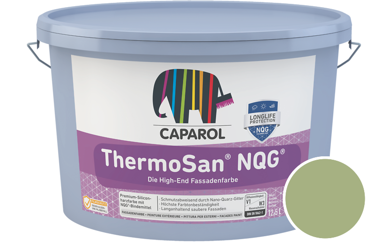Caparol ThermoSan NQG 1,25L Fassadenfarbe / Getnt im Farbton Amazonas 13
