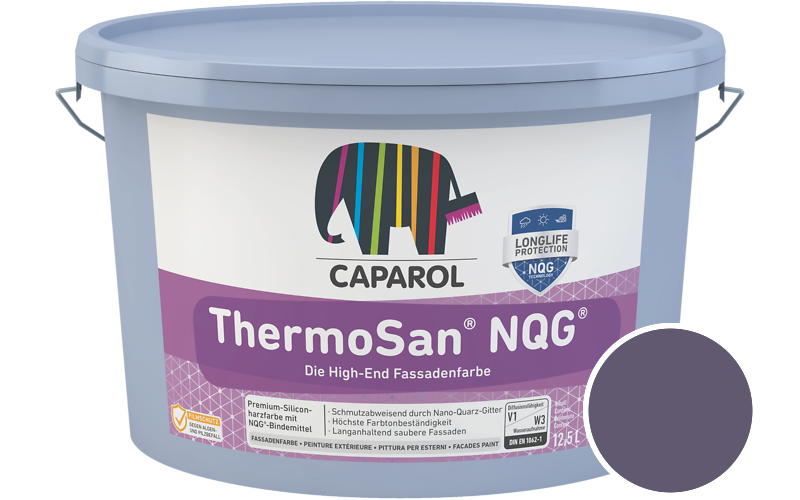 Caparol ThermoSan NQG 12,5L Fassadenfarbe / Getnt im Farbton Amethyst 100
