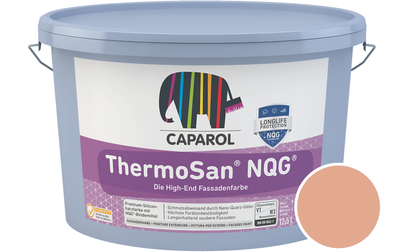 Caparol ThermoSan NQG 1,25L Fassadenfarbe / Getnt im Farbton Aprico 120