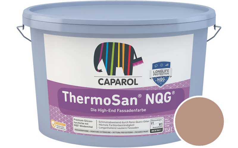 Caparol ThermoSan NQG 1,25L Fassadenfarbe / Getnt im Farbton Aprico 70