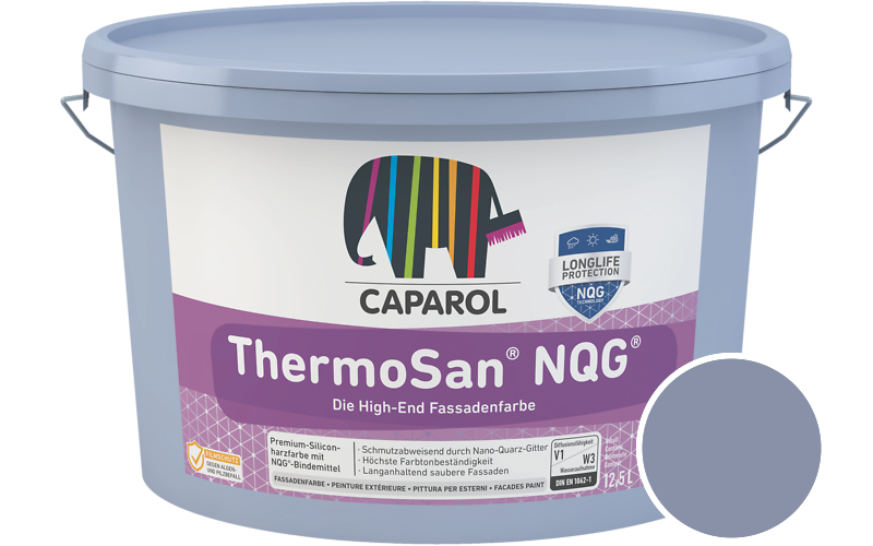 Caparol ThermoSan NQG 1,25L Fassadenfarbe / Getnt im Farbton Aquarell 70