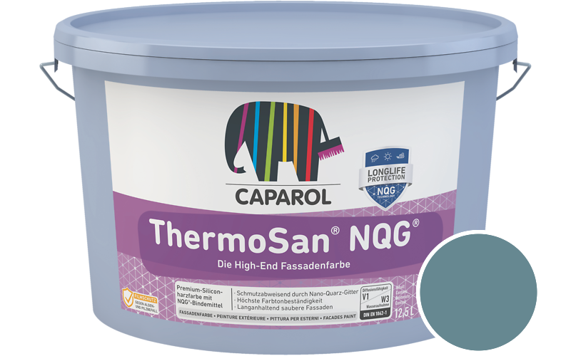 Caparol ThermoSan NQG 12,5L Fassadenfarbe / Getnt im Farbton Arctis 100