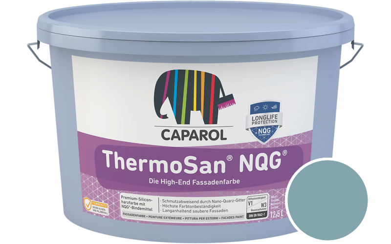 Caparol ThermoSan NQG 7,5L Fassadenfarbe / Getnt im Farbton Arctis 105