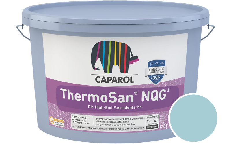 Caparol ThermoSan NQG 1,25L Fassadenfarbe / Getnt im Farbton Arctis 115