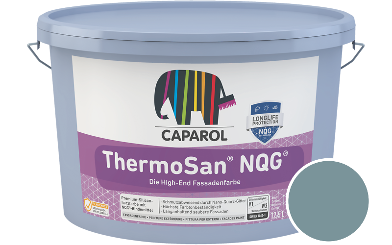 Caparol ThermoSan NQG 7,5L Fassadenfarbe / Getnt im Farbton Arctis 65