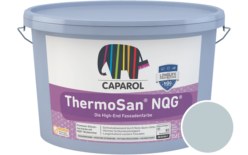 Caparol ThermoSan NQG 1,25L Fassadenfarbe / Getnt im Farbton Atlantis 15