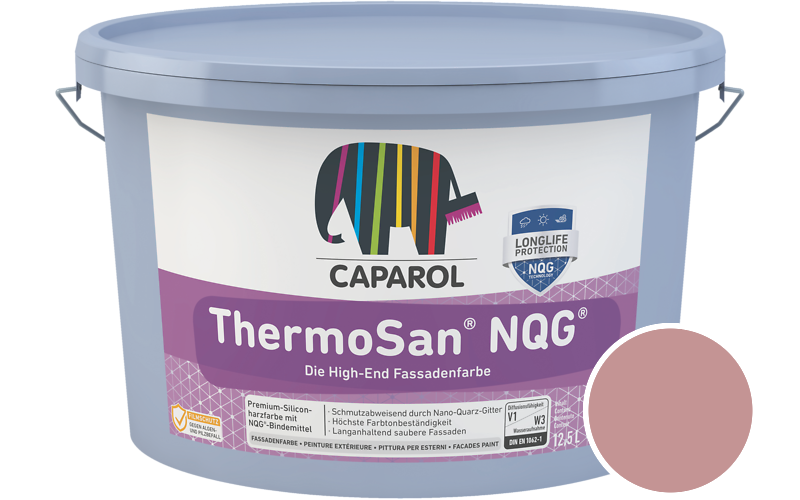 Caparol ThermoSan NQG 12,5L Fassadenfarbe / Getnt im Farbton Barolo 110