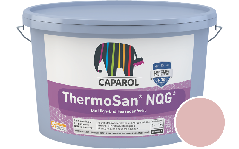 Caparol ThermoSan NQG 7,5L Fassadenfarbe / Getnt im Farbton Barolo 145
