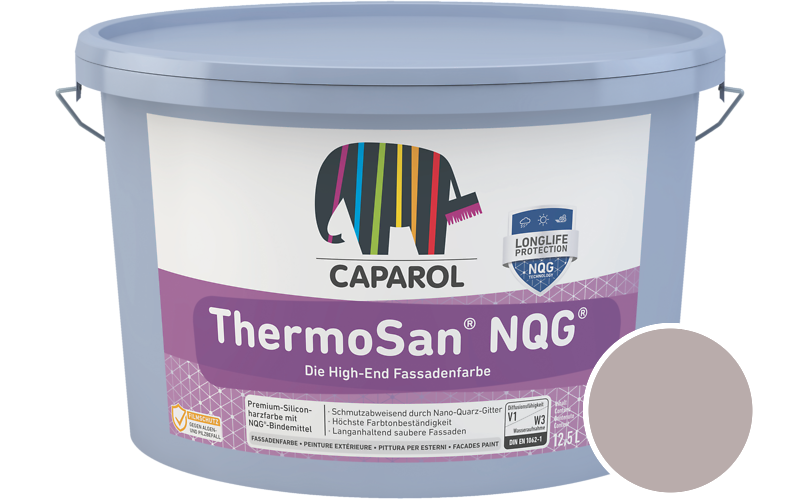 Caparol ThermoSan NQG 12,5L Fassadenfarbe / Getnt im Farbton Barolo 25
