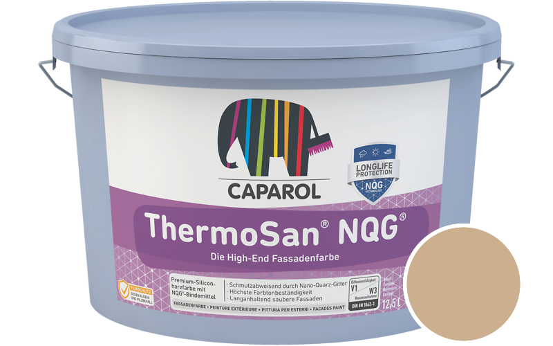 Caparol ThermoSan NQG 7,5L Fassadenfarbe / Getnt im Farbton Caramel 65