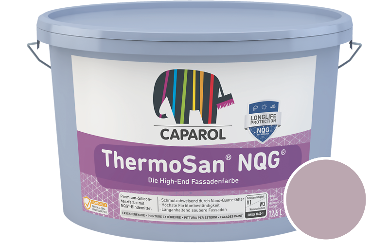 Caparol ThermoSan NQG 12,5L Fassadenfarbe / Getnt im Farbton Clematis 50