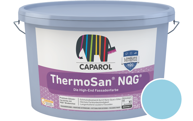 Caparol ThermoSan NQG 1,25L Fassadenfarbe / Getnt im Farbton Coelin 115