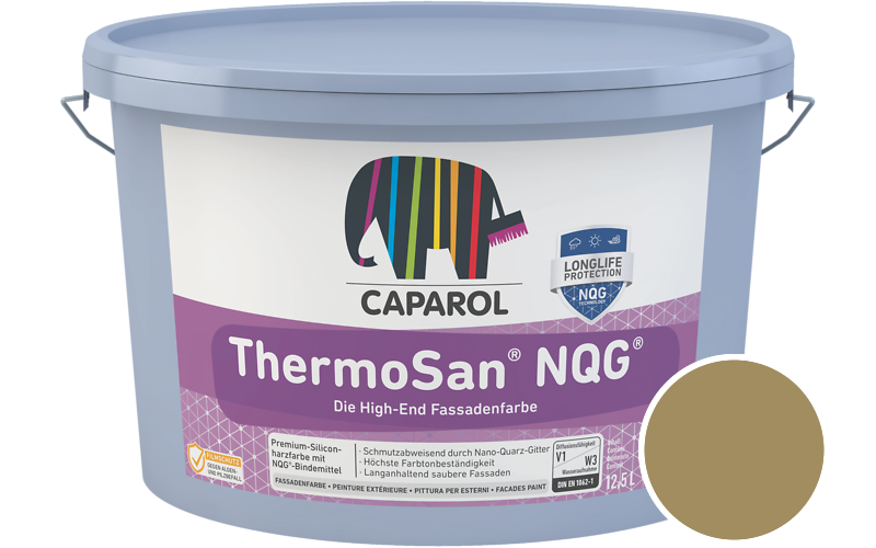 Caparol ThermoSan NQG 12,5L Fassadenfarbe / Getnt im Farbton Curry 35