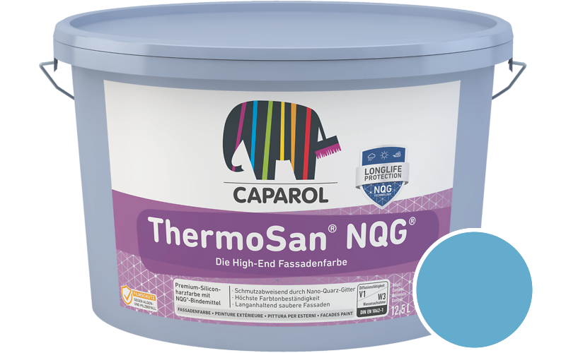 Caparol ThermoSan NQG 7,5L Fassadenfarbe / Getnt im Farbton Donau 13
