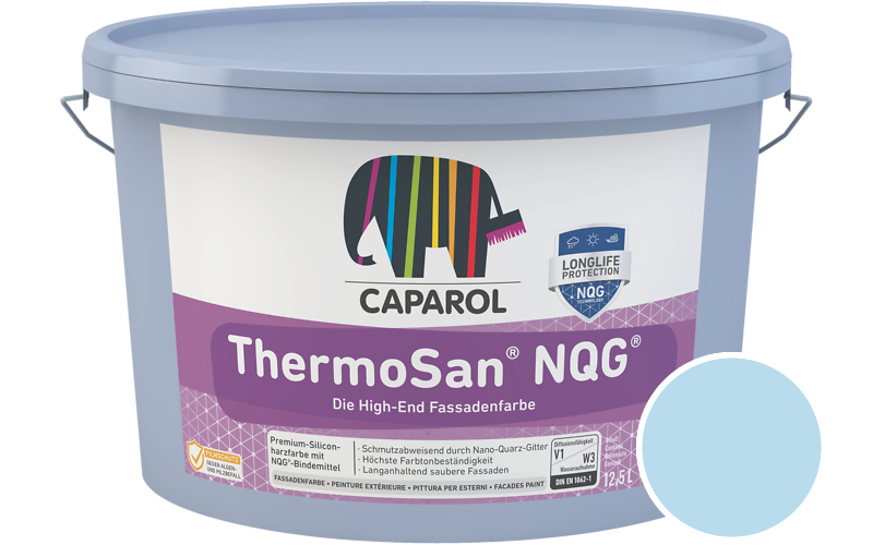 Caparol ThermoSan NQG 1,25L Fassadenfarbe / Getnt im Farbton Donau 16