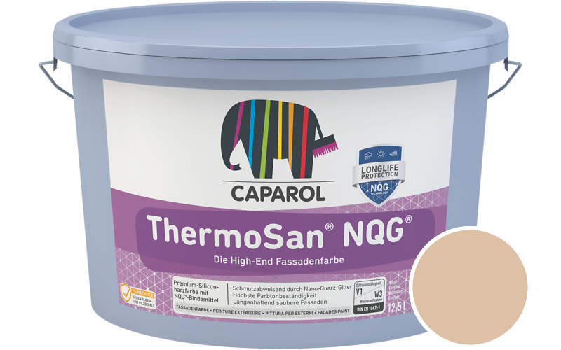 Caparol ThermoSan NQG 12,5L Fassadenfarbe / Getnt im Farbton Falb 75