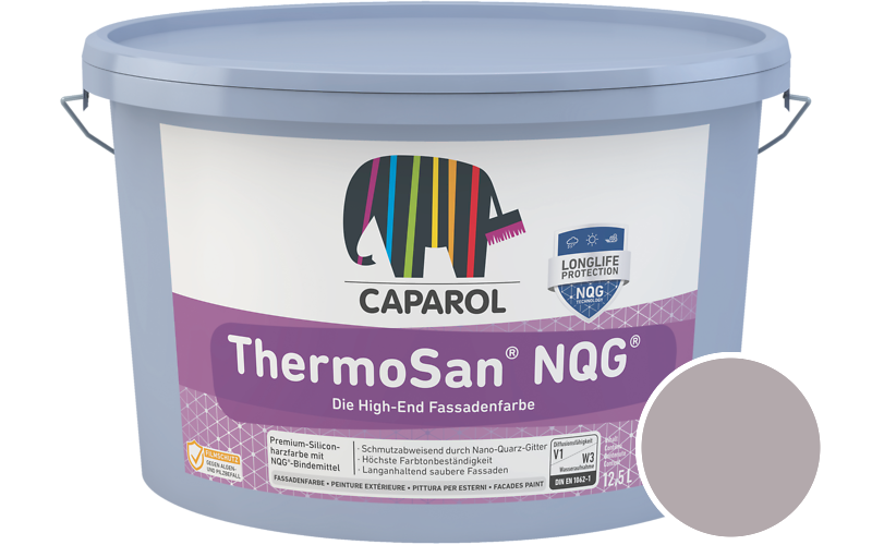 Caparol ThermoSan NQG 1,25L Fassadenfarbe / Getnt im Farbton Flamenco 10