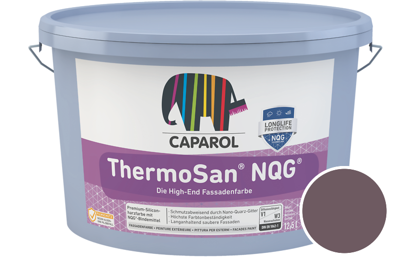 Caparol ThermoSan NQG 1,25L Fassadenfarbe / Getnt im Farbton Flamenco 65