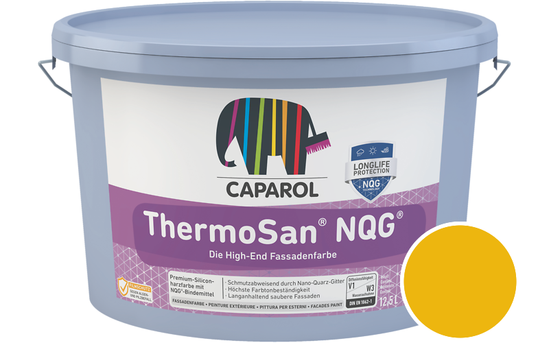 Caparol ThermoSan NQG 1,25L Fassadenfarbe / Getnt im Farbton Ginster 130