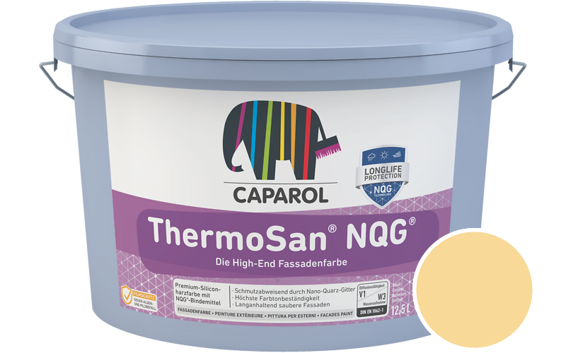 Caparol ThermoSan NQG 7,5L Fassadenfarbe / Getnt im Farbton Ginster 150