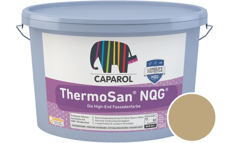 Caparol ThermoSan NQG 7,5L Fassadenfarbe / Getnt im Farbton Ginster 70