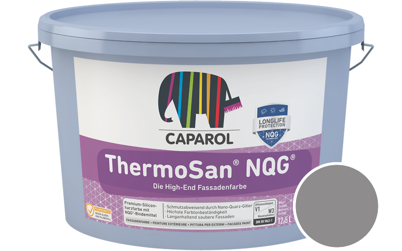 Caparol ThermoSan NQG 1,25L Fassadenfarbe / Get�nt im Farbton Grau 10