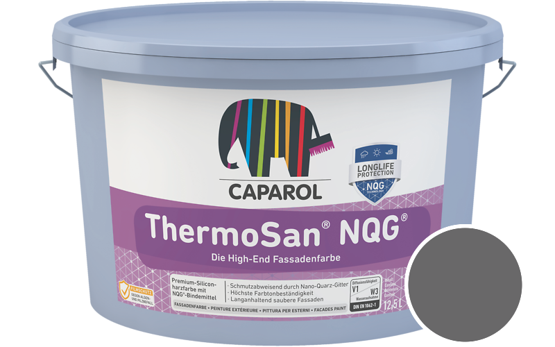 Caparol ThermoSan NQG 1,25L Fassadenfarbe / Get�nt im Farbton Grau 35