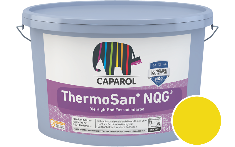 Caparol ThermoSan NQG 1,25L Fassadenfarbe / Getnt im Farbton Grngelb Ava