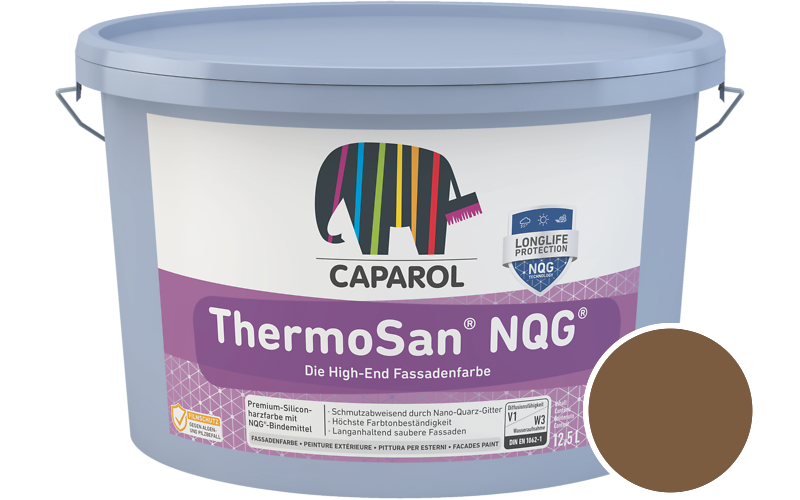 Caparol ThermoSan NQG 7,5L Fassadenfarbe / Getnt im Farbton Havanna 0
