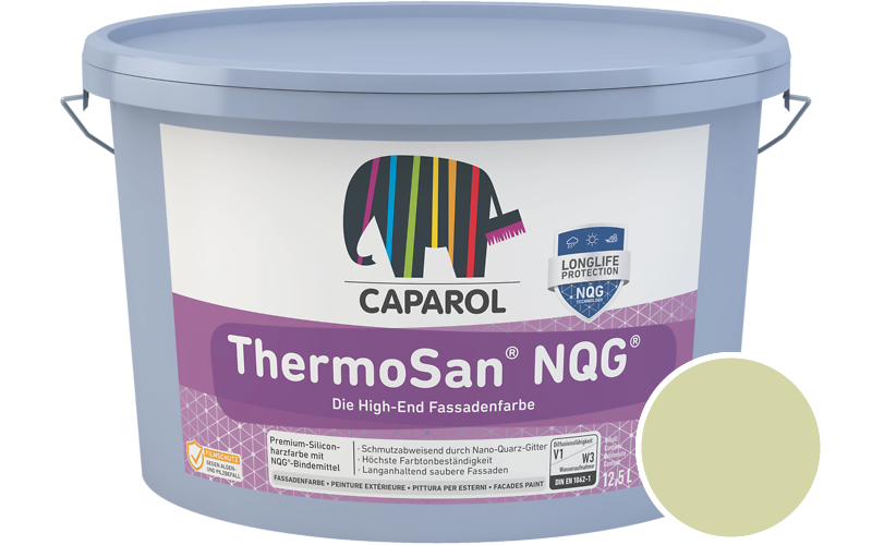 Caparol ThermoSan NQG 1,25L Fassadenfarbe / Getnt im Farbton Jade 110