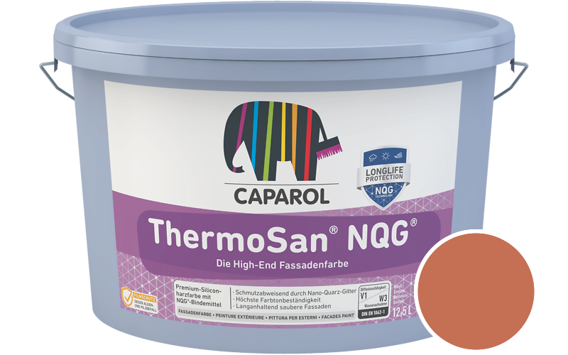 Caparol ThermoSan NQG 7,5L Fassadenfarbe / Getnt im Farbton Lachs 105