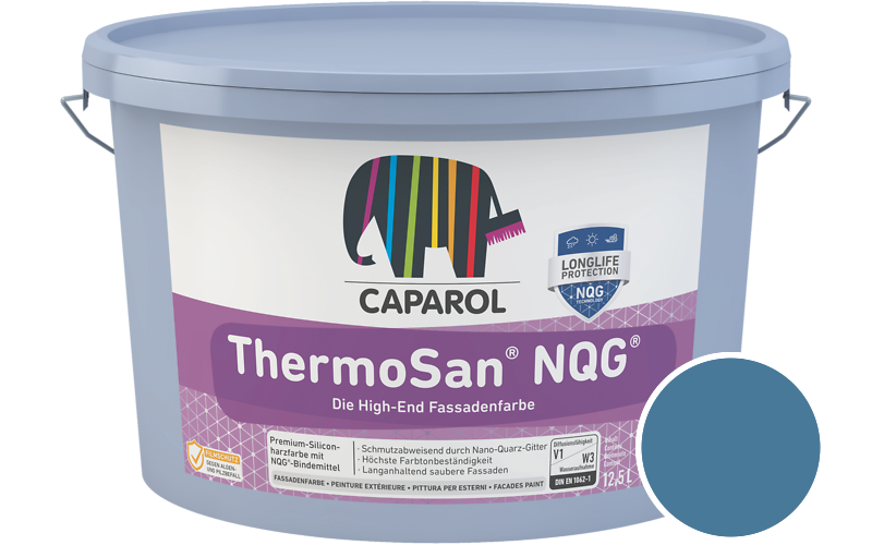 Caparol ThermoSan NQG 12,5L Fassadenfarbe / Getnt im Farbton Lago 100