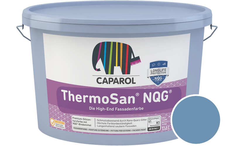 Caparol ThermoSan NQG 12,5L Fassadenfarbe / Getnt im Farbton Lago 105