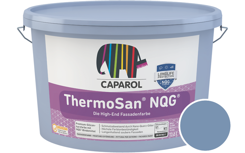 Caparol ThermoSan NQG 1,25L Fassadenfarbe / Getnt im Farbton Lazur 135