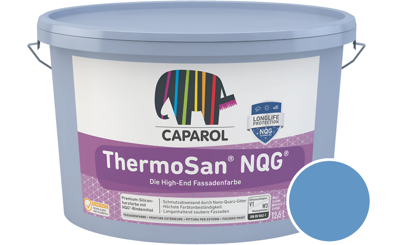 Caparol ThermoSan NQG 7,5L Fassadenfarbe / Getnt im Farbton Lazur 200