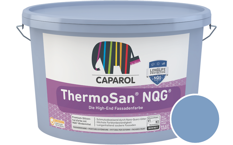Caparol ThermoSan NQG 1,25L Fassadenfarbe / Getnt im Farbton Lazur 210