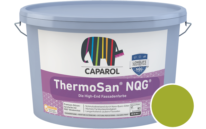 Caparol ThermoSan NQG 1,25L Fassadenfarbe / Getnt im Farbton Limette 0